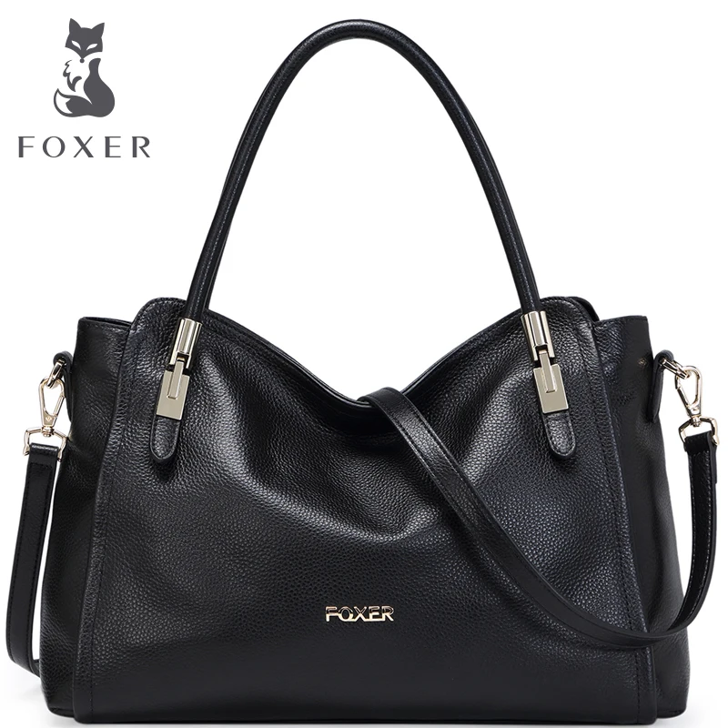 FOXER Famous Brand font b Women b font Leather font b Shoulder b font font b