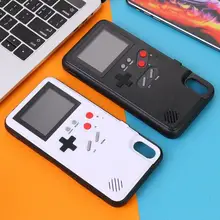 Полноцветный дисплей ретро игровая консоль встроенный 36 игр портативный игровой плеер телефон защитный чехол для iPhone XS Max чехол