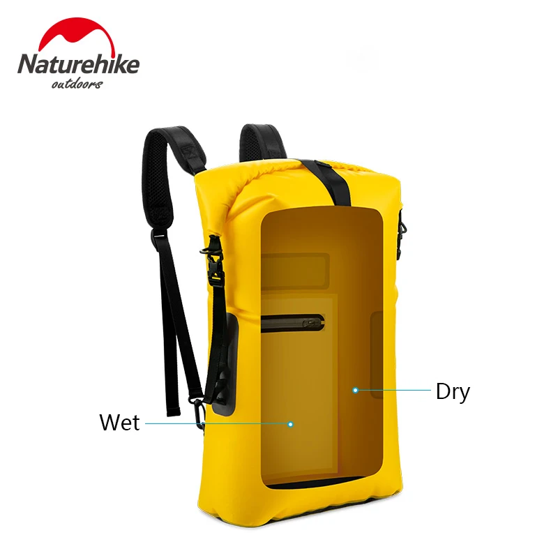 

Naturehike TPU Water Repellent Quick Dry Big Capacity Backpack Adjustable Shoulder Strap for Boating Camping Rafting Swimming