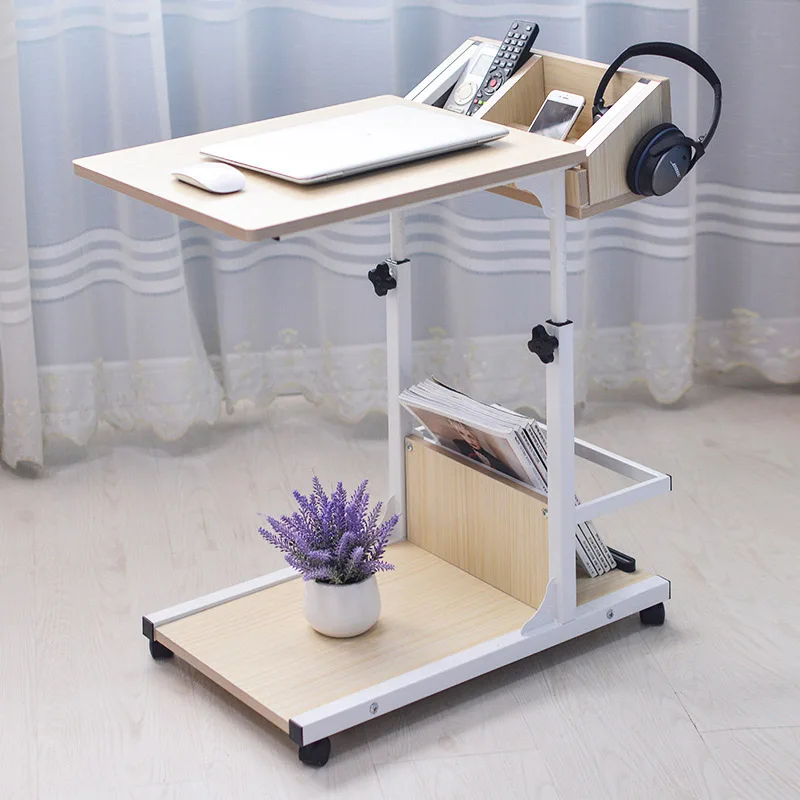  Wooden Laptop table mobile computer office desk Living Room adjustable bed End Table coffee table f