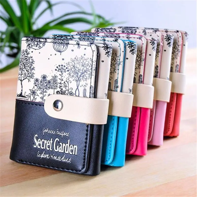 

Clutches Wallets for Women Leather Coin Purse Female Short Purse Wallet Candy Colors Best Gift Women's Money Bags Pocket