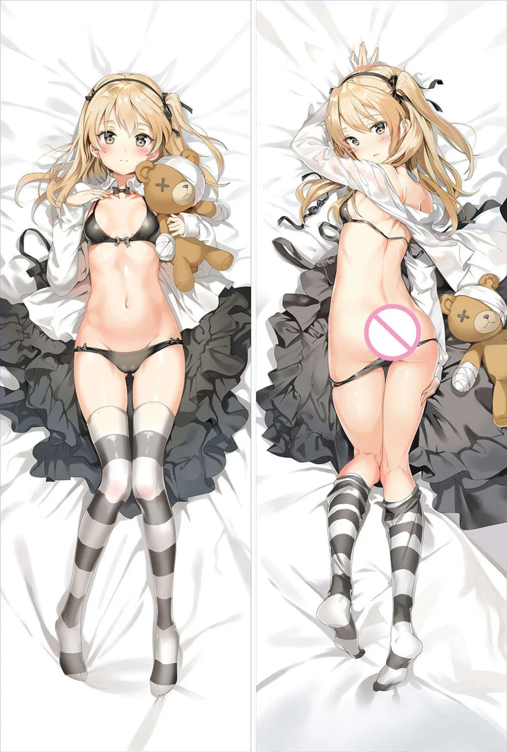Наволочка для подушки девушки и панцер с персонажами аниме nishizumi maho miho & darjeeling shimada