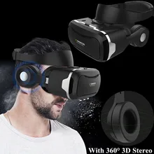 VR Shinecon 4.0 Case Virtual Reality Glasses Googles VR Headset/Glasses with 3D Imax Headphone for Iphone Sony Huawei Eye Travel