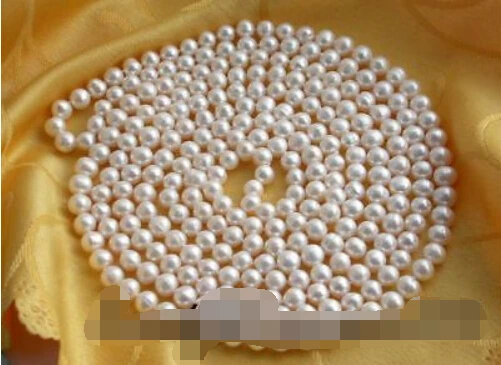 

00167 round white freshwater pearl necklace AAA