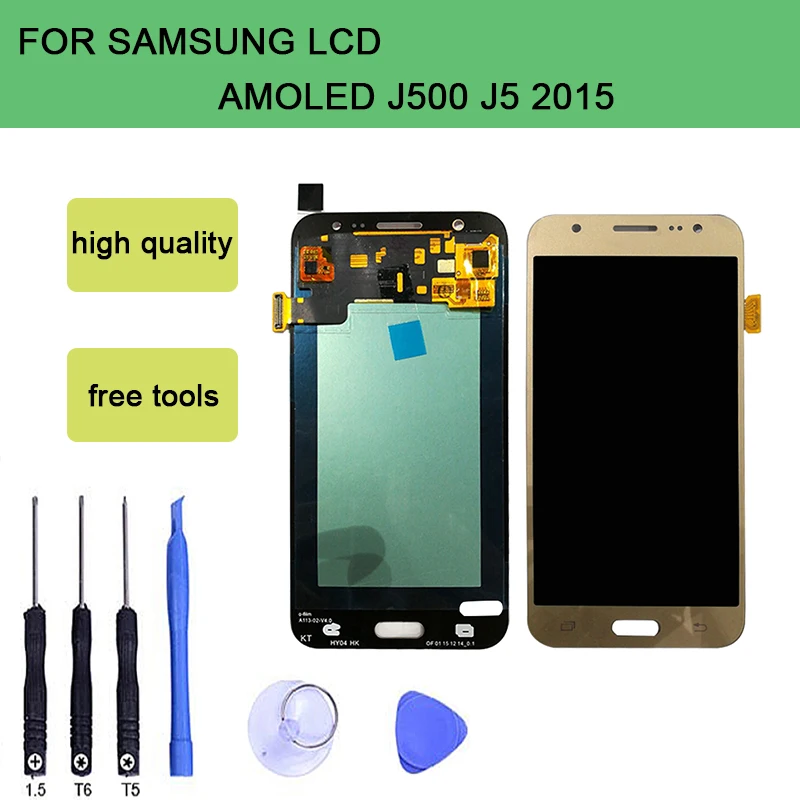 

SZHAIYU Super AMOLED For Samsung LCD Display + Touch Screen J5 2015 J500F J500FN J500M J500Y LCD Display With Tools