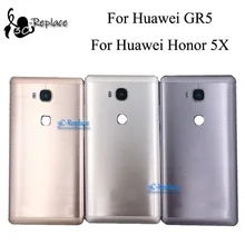 Для huawei Honor 5X KIW-L21 для huawei GR5 KII-L05 KII-L23 KII-L21 KII-L22 задняя Батарея крышка дверца батарейного Корпус задняя Стекло запчасти