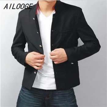 

AILOOGE 2017 Jacket School Uniform Jackets Men College Jacket and Coat Takitani Genji Suzuran All-Boys High School Kurozu Jacket