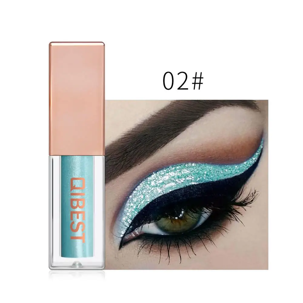 15 Colors Liquid Glitter Eyeshadow Pencil Shimmer Eyeshadow Waterproof Long-lasting Shimmer Eyeshadow Eye Makeup Accessorices - Цвет: 2