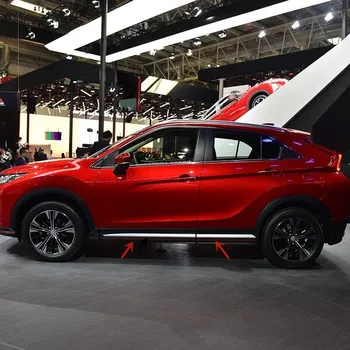 

ABS Matte Exterior Car Door Body Bottom Decoration Moulding 4pcs For Mitsubishi Eclipse Cross 2018