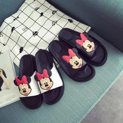 

2019 Summer slippers women wear wet water thick bottom bath personality students cute net red society half care shoes wear