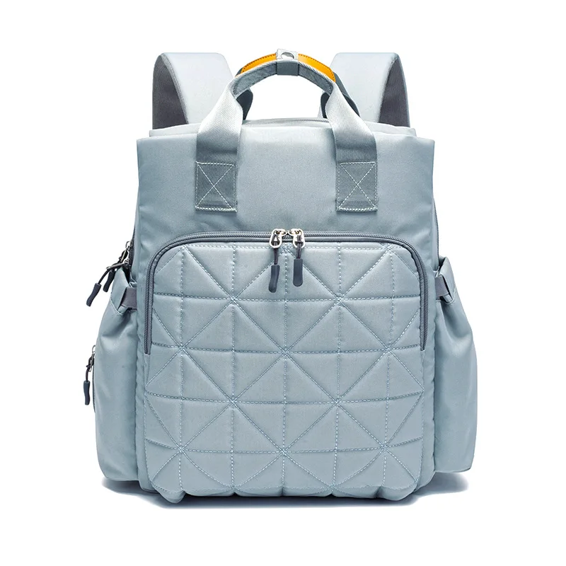Сумка для детских подгузников большой емкости водонепроницаемый Набор сумок для подгузников многофункциональный дорожный рюкзак для беременных сумка для кормящих мам - Цвет: Light Blue