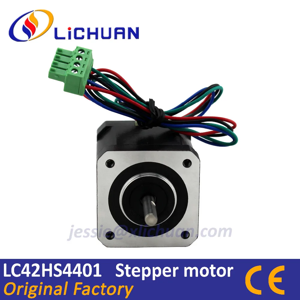

Lichuan hybrid Nema 17 stepper motor 42mm flange 2 phase LCHS4401 cnc step motor 0.3Nm