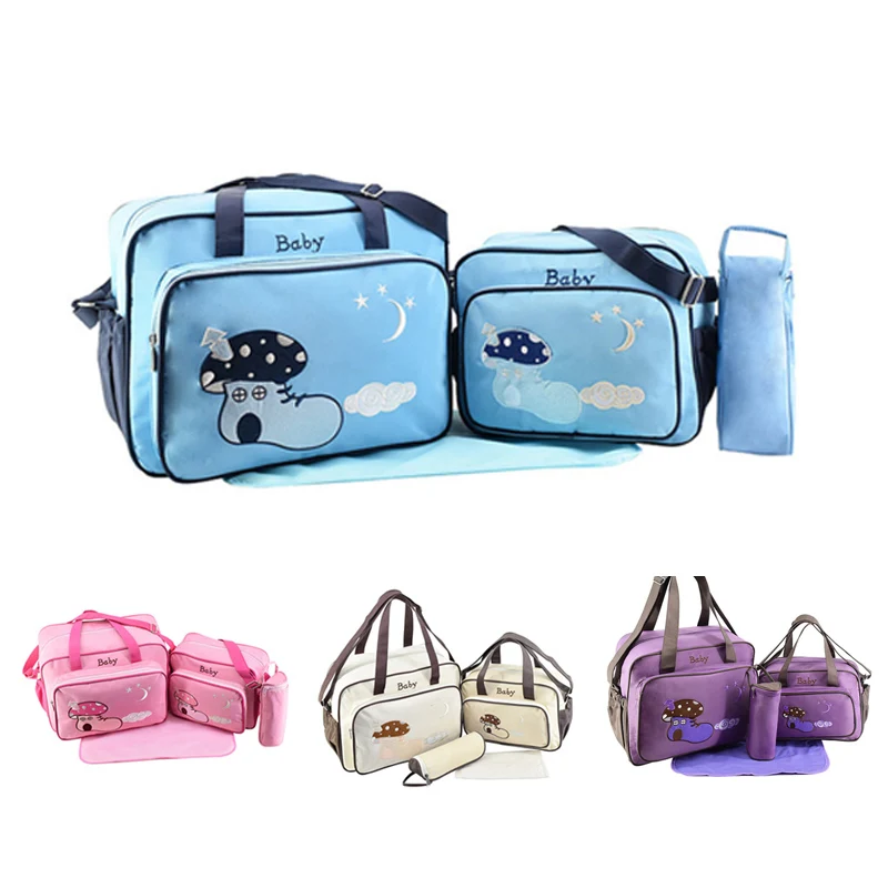 4 шт детские пеленки комплекты с сумкой изменение подгузник сумка для мамы многофункциональные коляски вместительная сумка-Органайзер