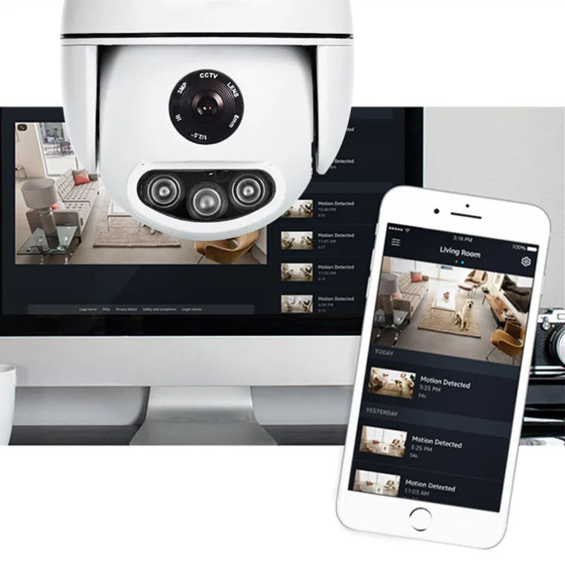 Wanscam K54 1080P беспроводная WiFi ip камера ИК Ночное Видение PTZ панорамирование наклон 360