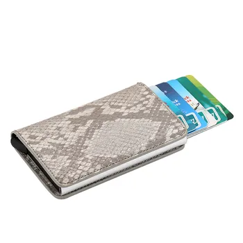 

Wallets & Holders fashion credit card holder High-Grade Neutral Crocodile Snake Skin Carbon Fiber Business Card bags