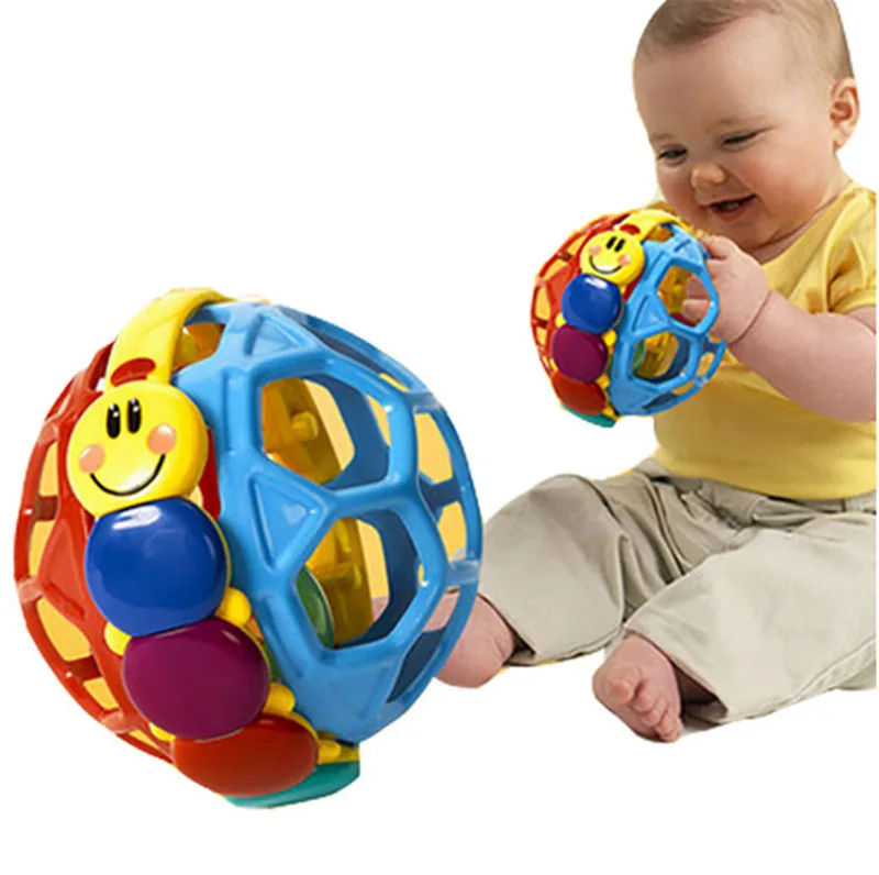 

2018 1pcs Ball Einstein Buzz Ball Baby Walker Rattles Prewalker Bouncing Ball Toddlers Fun Multicolor Activity Educational Toys
