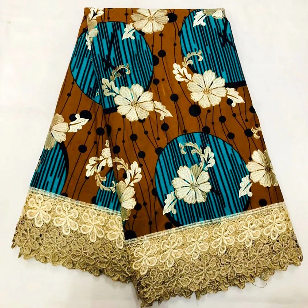 

High Quality Ankara Wax Lace Fabric,African Lace Fabric, 2019 New Wax Cord Lace For Women Wedding Party Dress
