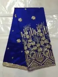 

Indian George Lace African George Fabric High Quality George Lace Raw Silk George Wrappers Nigerian Lace Fabric For Wedding 2018