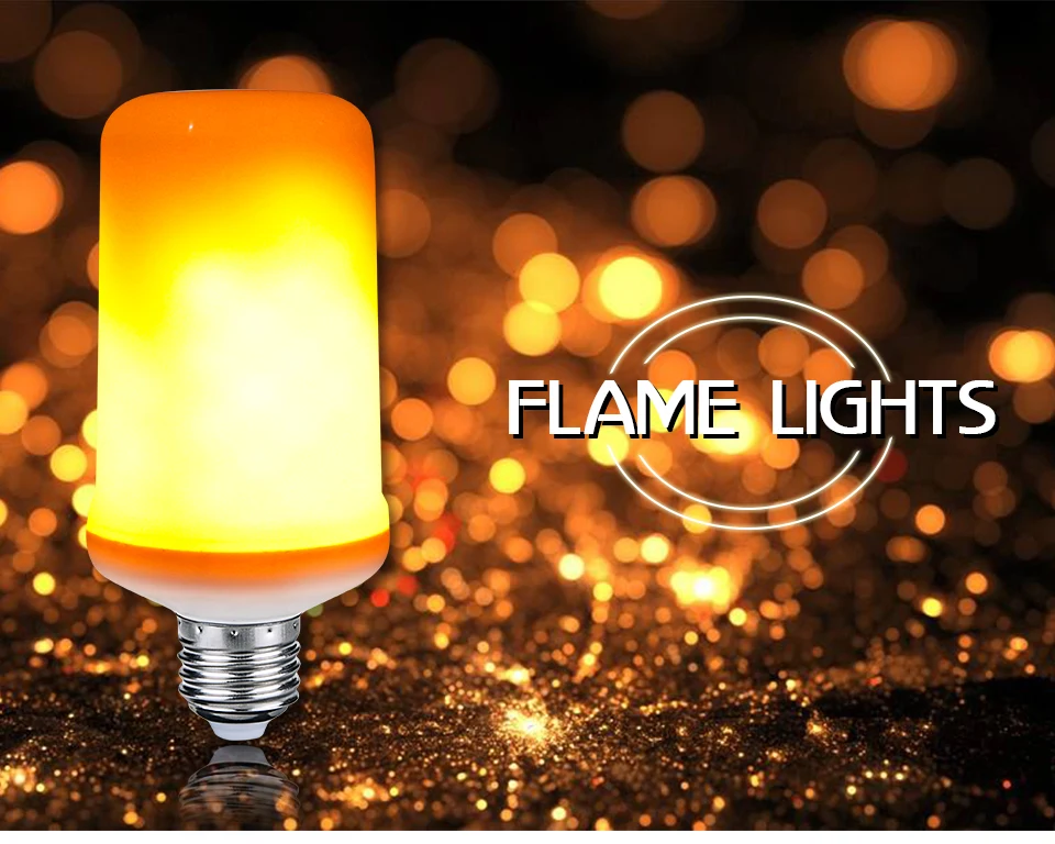 9W LED Flame Effect Fire Light Bulb (1)