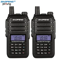 2 шт. Baofeng UV-B9 Walkie Talkie 8 Вт высокое Мощность DC7.4V 4800 мАч Батарея 136-174 мГц 400- 520 мГц Dual Band двухстороннее радио