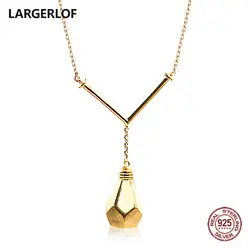 LARGERLOF 925 пробы серебряный кулон Цепочки и ожерелья Для женщин ювелирные изделия из серебра 925 ювелирные изделия ожерелье в виде животного