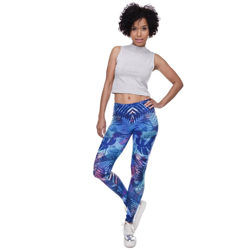 

ZSIIBO Mesh Pattern Print Leggings fitness Leggings For Women Sporting Workout Leggins Elastic Slim Black White Pants