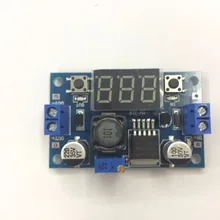 LM2596 бак 3A DC-DC Напряжение Регулируемый понижающий Мощность модуль+ Вольтметр с синей led-подсветкой