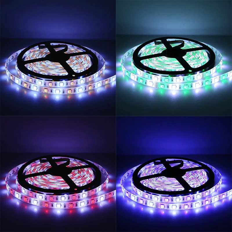 5050 RGB rgbww SMD чип свет DC 12 В украшения дома освещения 60leds/M 300LED ленты 5 м/roll