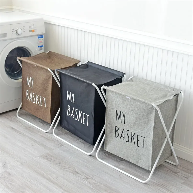 سلة الغسيل مع غطاء تخزين برميل لعبة كبيرة المنظم سلة غسيل الملابس أشتات سلات تخزين Cosas دي Cocina سلة الغسيل مع غطاء تخزين برميل لعبة كبيرة المنظم سلة غسيل الملابس أشتات سلات تخزين Cosas دي Cocina