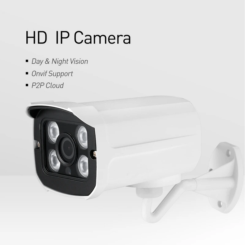 Водонепроницаемая POE 1080P 4 светодиодсветодиодный наружная IP камера