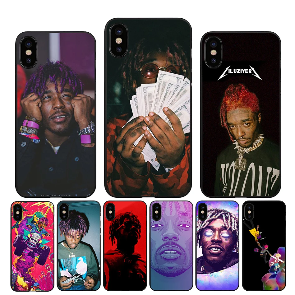 A35 Lil Uzi Vert мягкий черный силиконовый чехол из ТПУ для iPhone Xr Xs Max X или 10 8 7 6 6S Plus 5 5S SE |