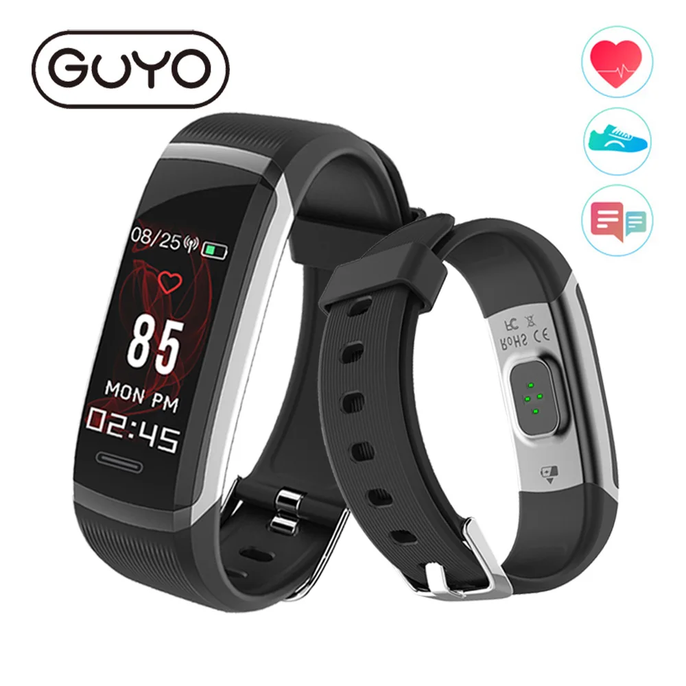 

Smart Wristband Heart Rate Monitor Color Screen Fitness Tracker Waterproof Bluetooth For Android IOS phone women men Smart Watch