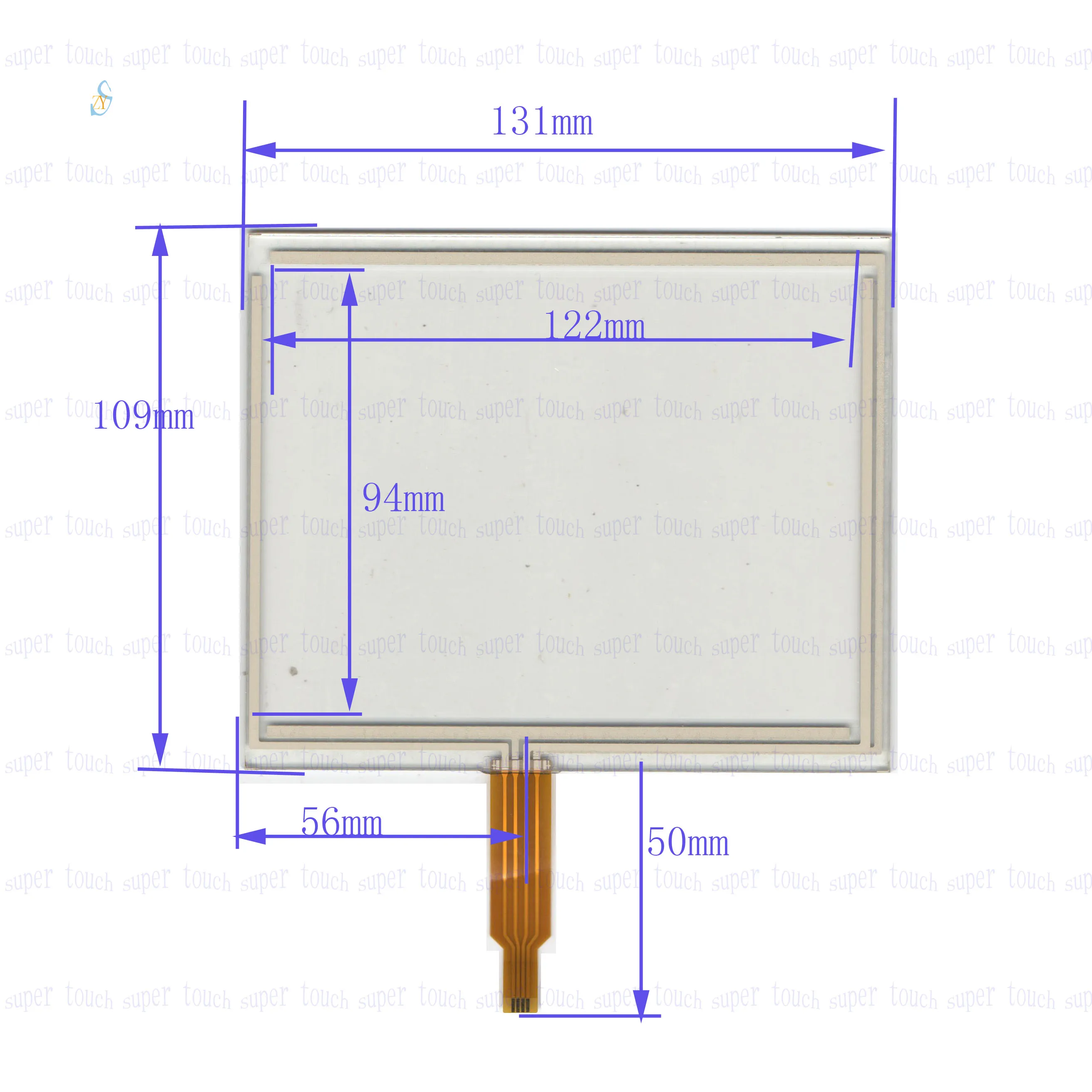 

ZXYS ZhiYuSun 131*109mm 6inch 130*110mm resistance screen this is campatibility Industrial general purpose