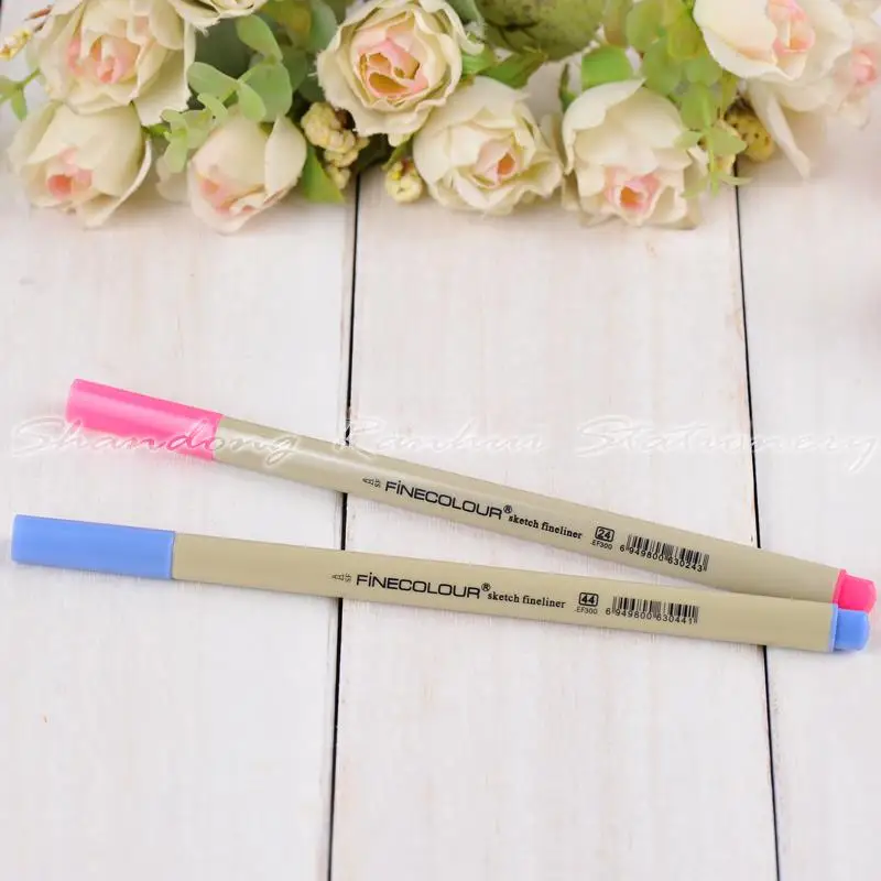 48 P Цвета Fineliner ручки маркер 0.3 мм подробностью эскиз Книги по искусству воды ручка