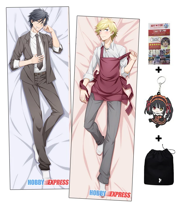 Hot Yaoi Anime Hitorijime My Hero two sided Pillow Case Cover 230