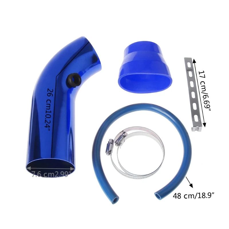 Universal de Filtro Kit de Tubulação de Indução de ar 3 para Carro Frio Sistema 76mm 9 High Quality Automóveis e motos