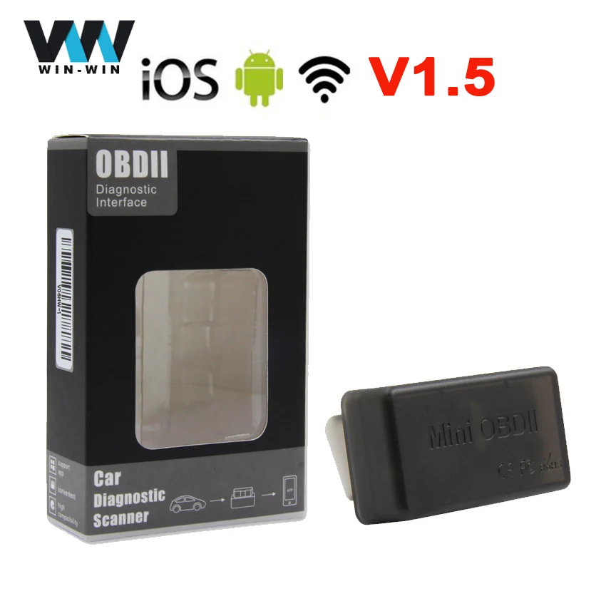 

ELM327 V1.5 Bluetooth WIFI USB HH MINI OBD2 Diagnostic Scanner mini elm 327 v1.5 bluetooth OBD2 Scanner Support Android/IOS
