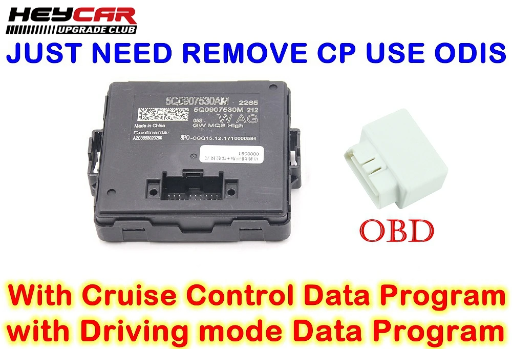

HEYCAR For V W Golf 7 MK7 Passat B8 Tiguan With Driving mode Cruise Control Data Program -- 5Q0907530AM MQB High Canbus Gateway