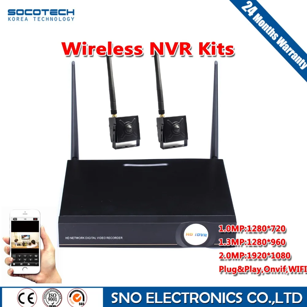 SNO WI-FI NVR Комплект Подключи и Играй P2P 720 P 960 HD МИНИ Беспроводная IP Камера