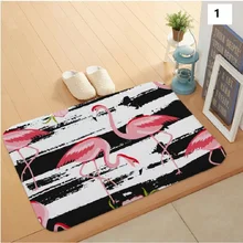 Ковер из полиэстера для кухни и ванной комнаты, трехцветный ковер в полоску для дома 40*60 см