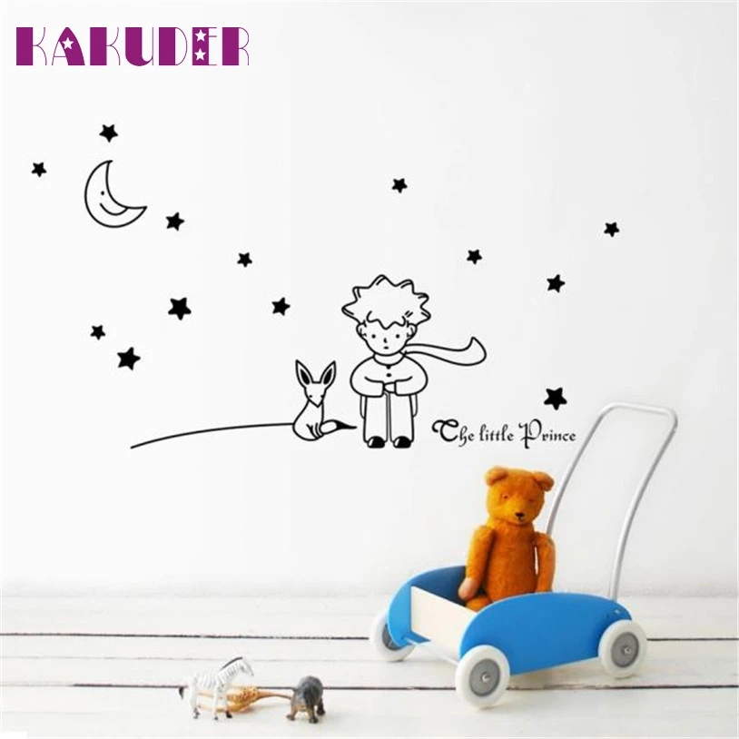 

New Wall Sticker Stars Moon The Little Prince Boy Wall Sticker for Kids Room Home Decor Wall Decals DIY Home Decoration 30