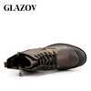 GLAZOV High Quality Genuine leather Autumn Men Boots Winter Waterproof Ankle Boots Warm Boots Outdoor Working Boots Men Shoes ► Photo 2/6