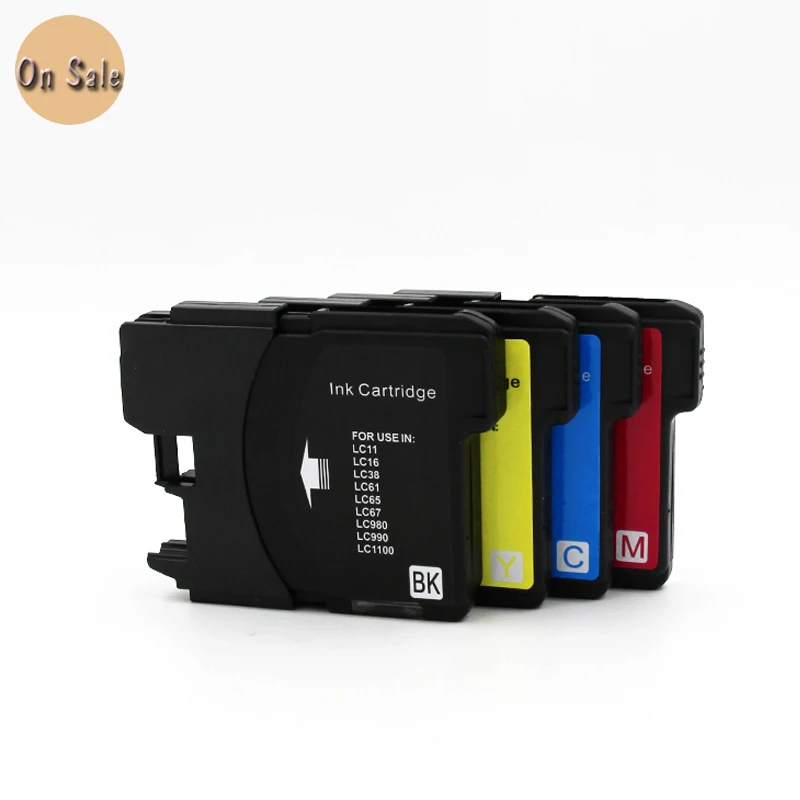 

hisaint For Brother LC990 LC 990 CL-990 LC980 CL980 Ink Cartridge MFC-250C 290C 490CW 790CW 5890CN 6490CW 185C 165C 385CW 585CW