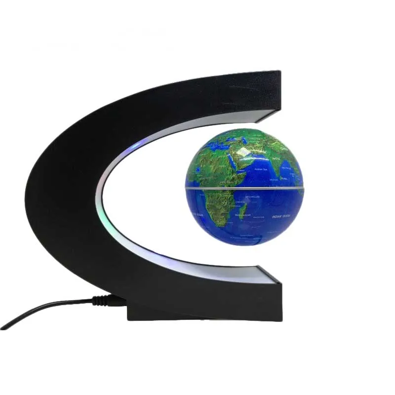 Домашний декор ремесла C Форма магнитной левитации Плавающий глобус Карта мира со светодио дный подсветкой Tellurion украшения ремесла