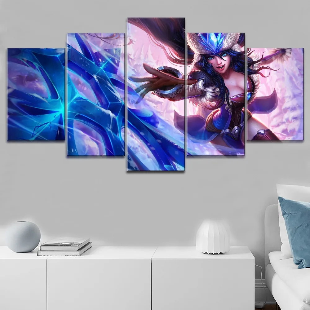 Современная живопись холст печатных фотографии Wall Art 5 шт. League Of Legends Картины игры