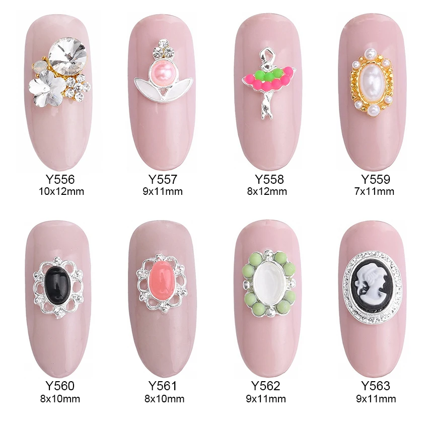 10pcs Opal Nail Gems Stone Crystal Flower Rhinestone Pearl 10pcs Opal Nail Gems Stone Crystal Flower Rhinestone Pearl Charms Glitters Design Art Accessories Supplies Y556 563 In Rhinestones Decorations