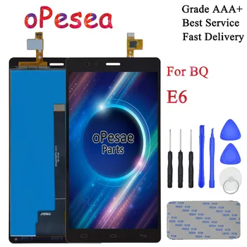 

oPesea For BQ Aquaris E6 IPS5K0750FPC-A1-E Full LCD Display Panel Touch Screen Digitizer Glass Sensor Assembly Replacement Parts