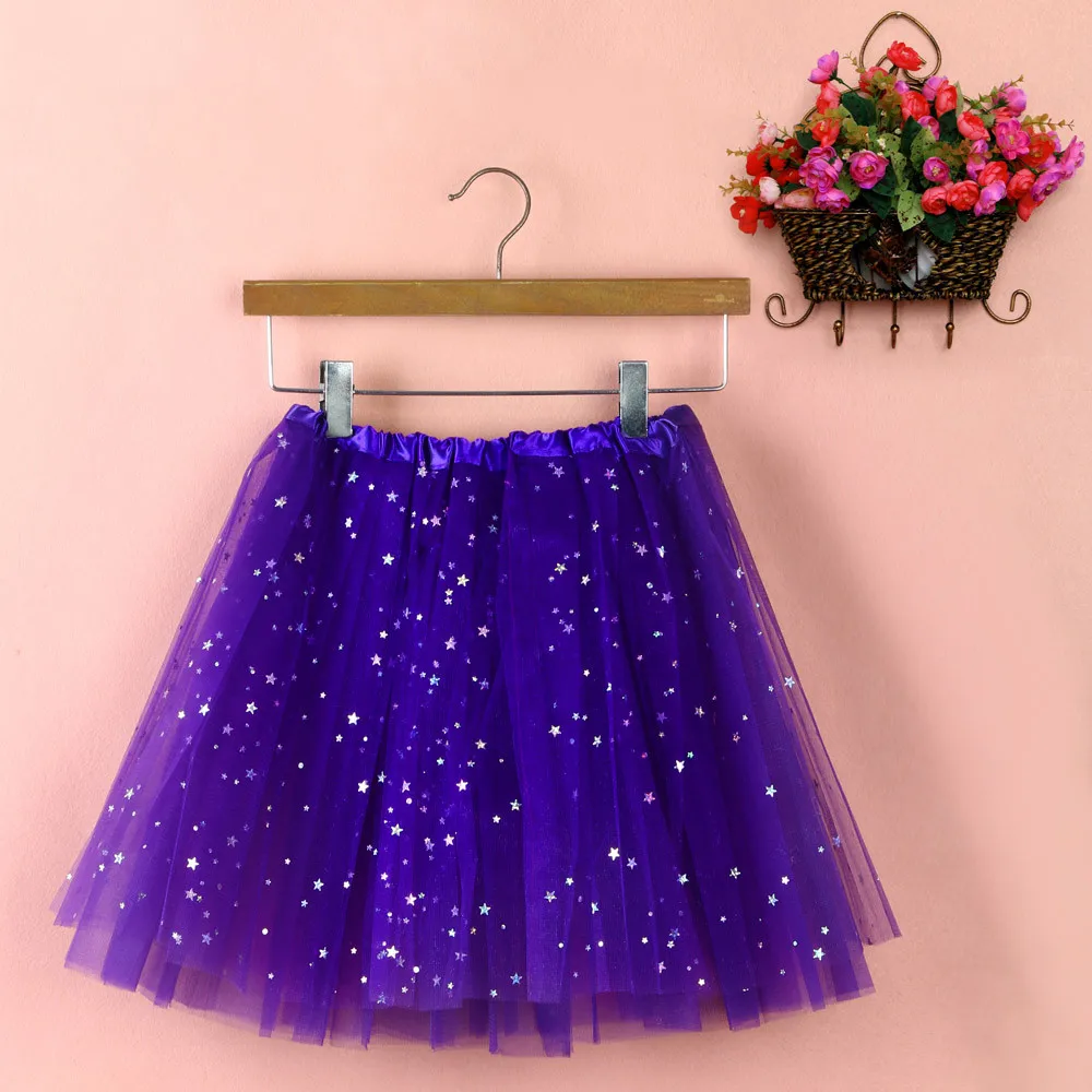 Fashion Short Skirt For Womens Tulle Skirt Pleated Mini Skirt Gauze Girls Ladies Tutu Dancing Skirts 13 Colors rokken jupe falda - Цвет: Dark Purple