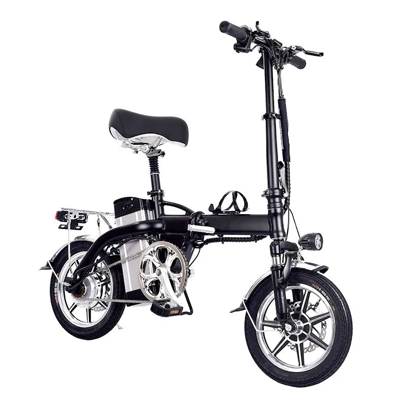 

Mini Folding Electric Bike 14inch Wheel 350W Motor Electric Bicycle Scooter 48V 12AH Lithium Battery