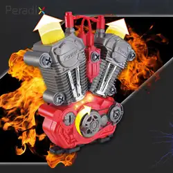 Моделирование Двигатель игрушка творческий Двигатель сборки падение сопротивление DIY ручной работы игрушка смешанные Цвет развивающие